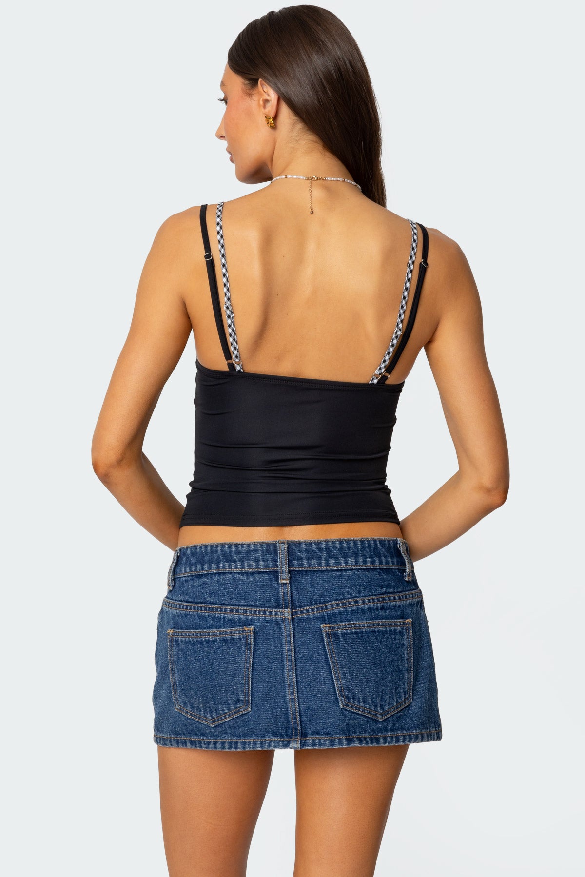 Gingham Layered Tank Top - Image 5