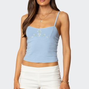 Prairie Embroidered Tank Top