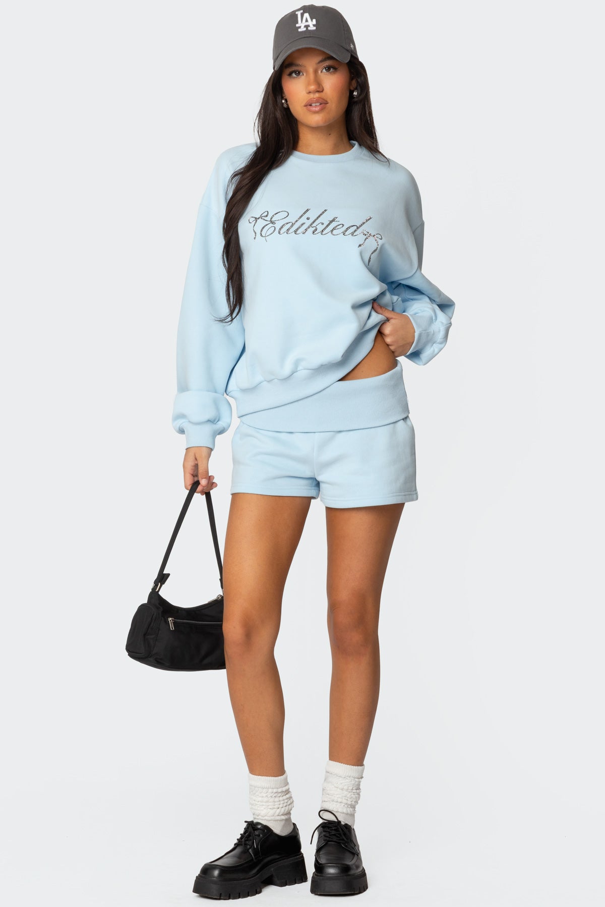 Super Edikted Rhinestone Oversized Sweatshirt - Image 5