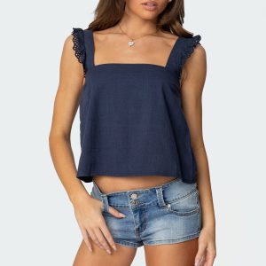 Viviana Linen Look Top