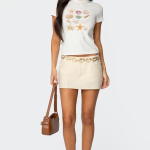 Addey Linen Look Mini Skort