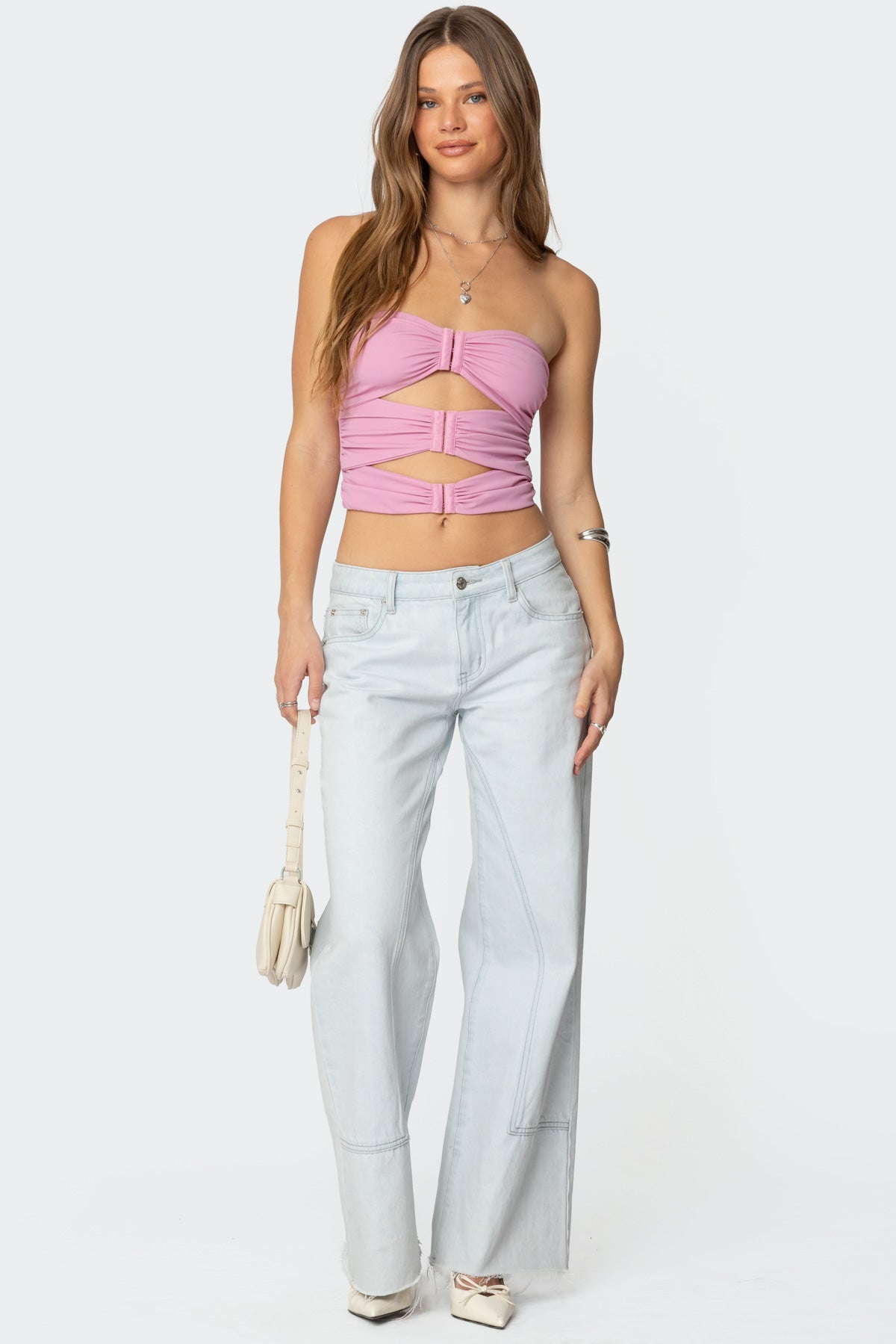 Ariella Cut Out Strapless Top - Image 2