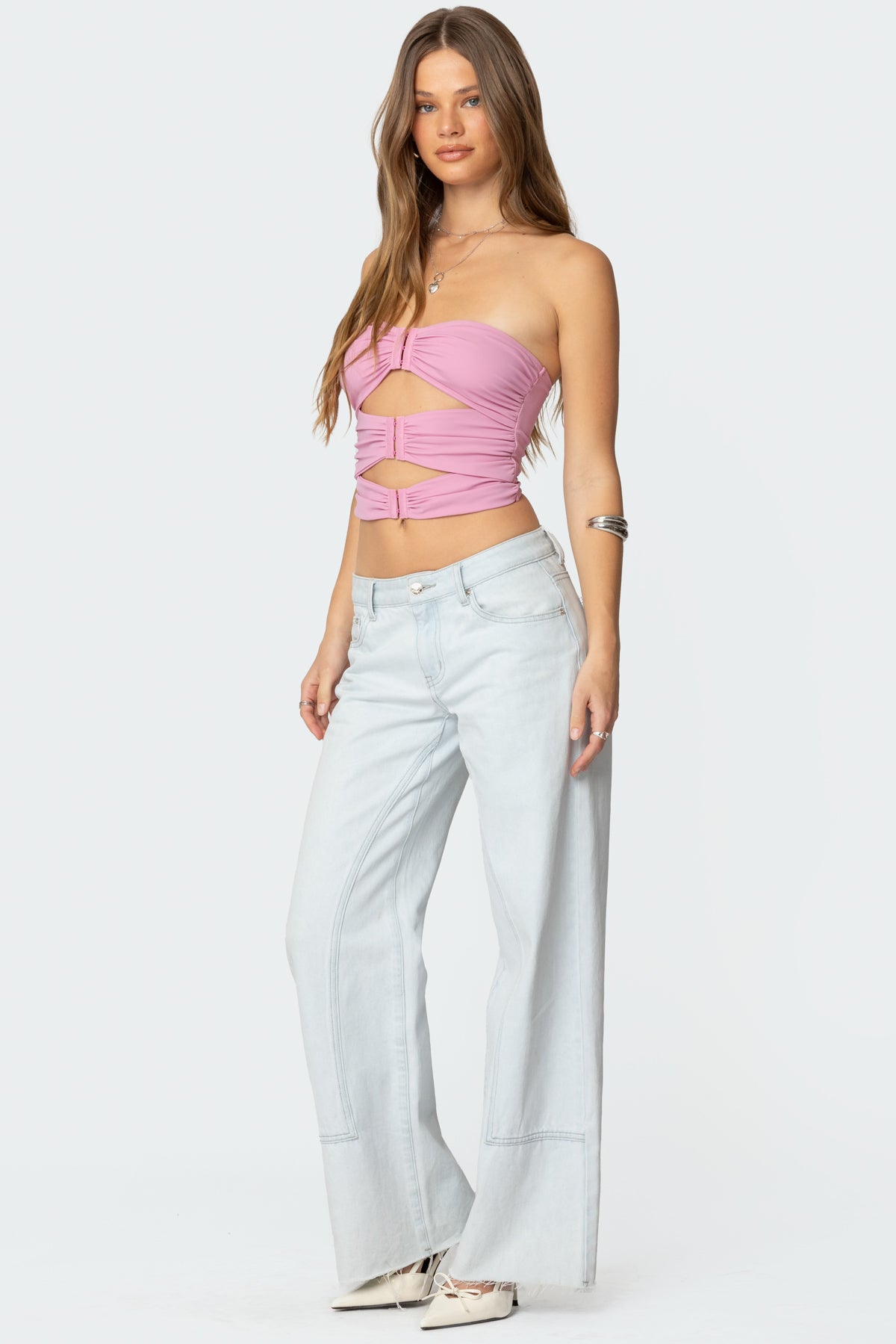 Ariella Cut Out Strapless Top - Image 4