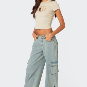 Andi Low Rise Cargo Jeans