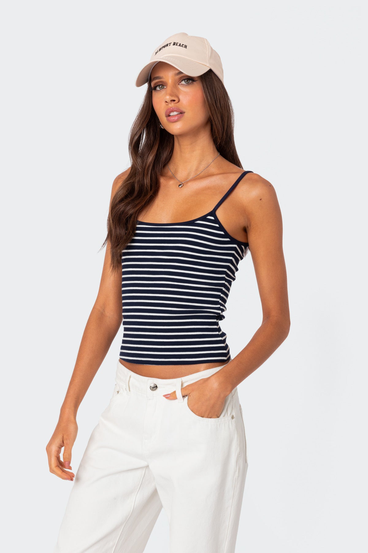 Gretta Striped Ribbed Tank Top - Image 3