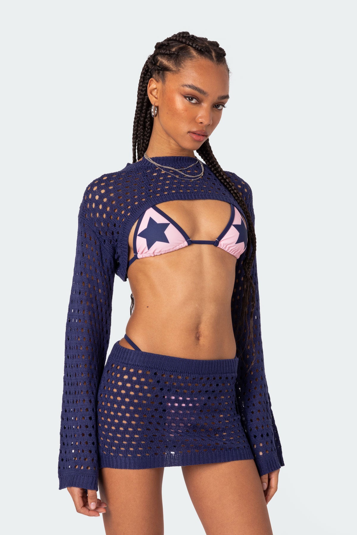 Celena Crochet Shrug Top - Image 3