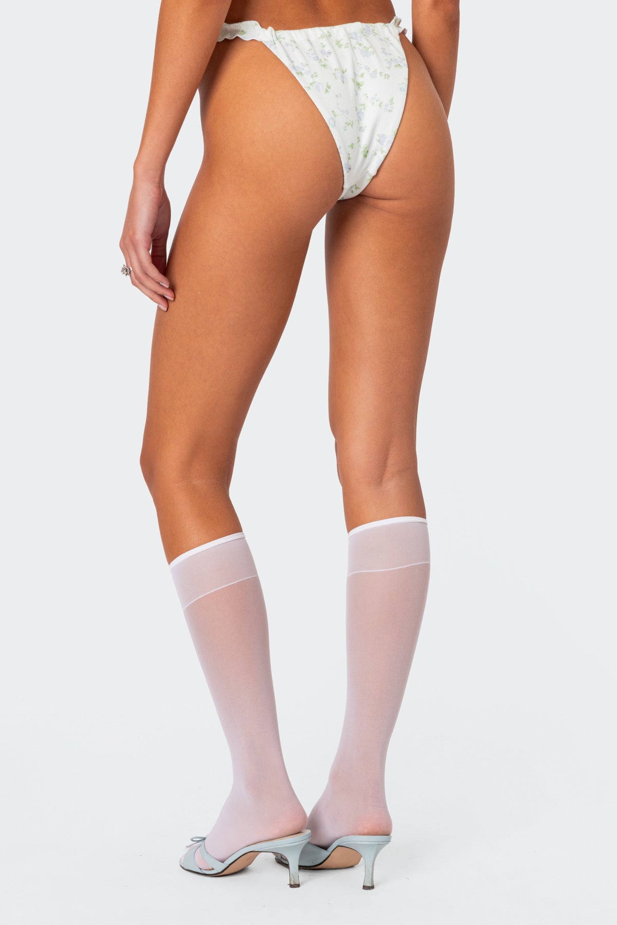 Floral Scrunch Bikini Bottom - Image 5