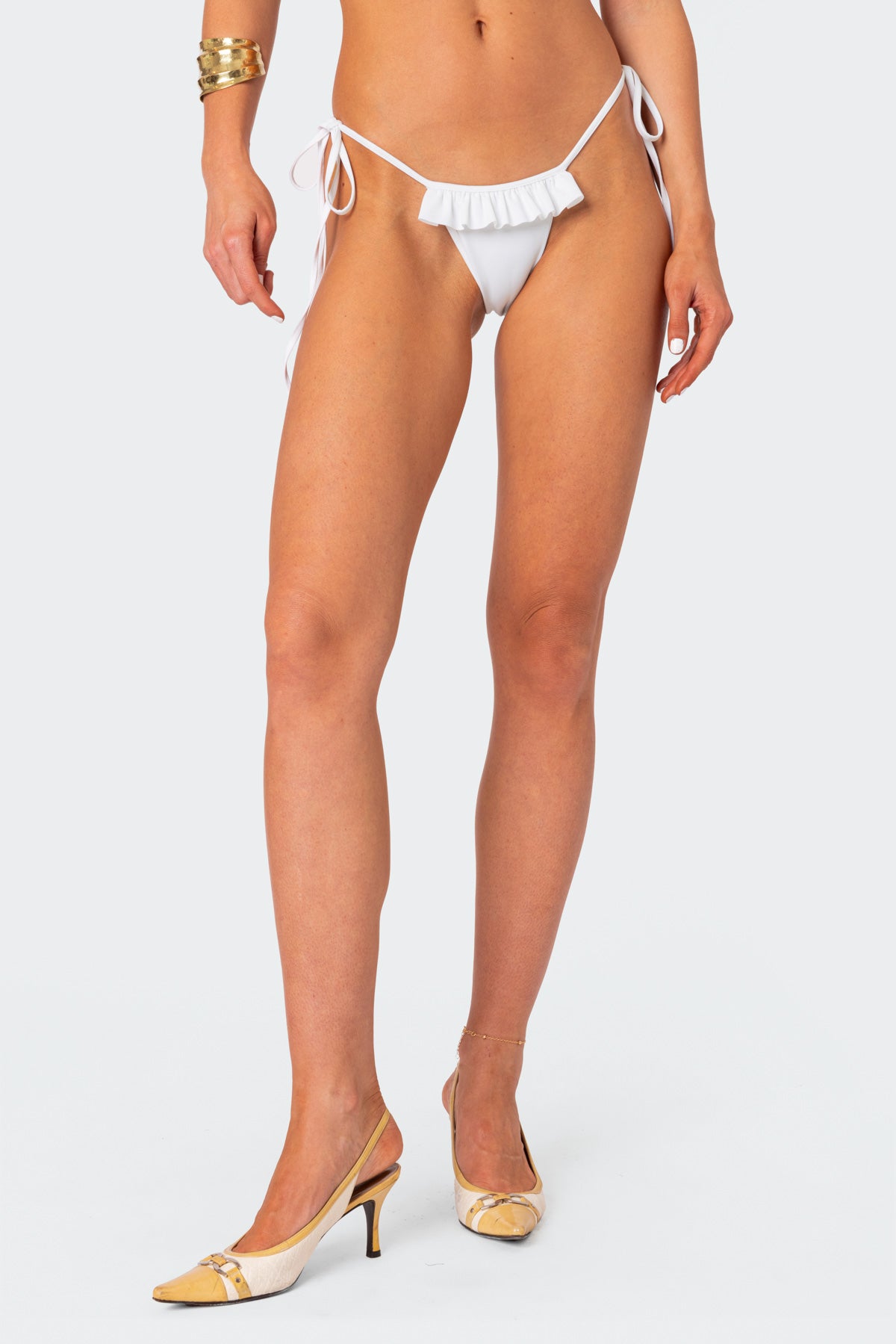 Joelle Ruffled String Bikini Bottom - Image 2