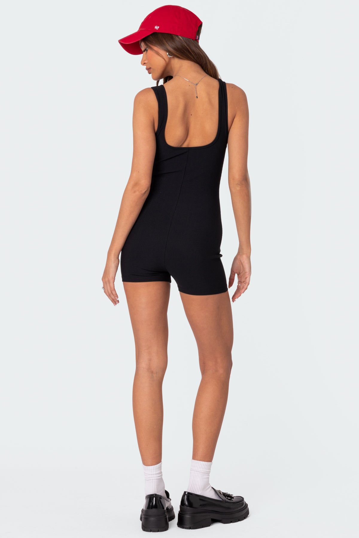 Basic Baby Ribbed Romper - Image 3