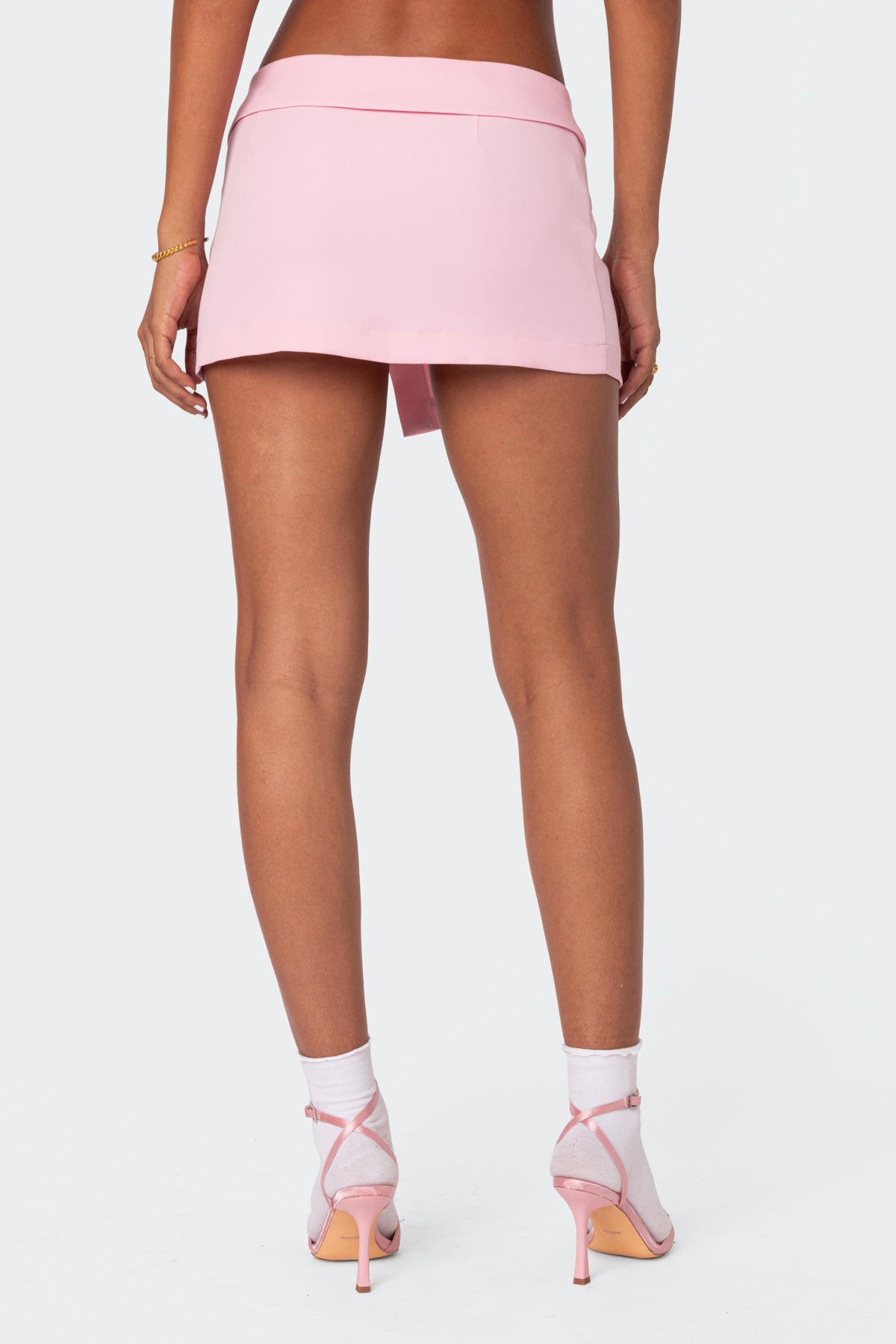 Selena Asymmetric Wrap Mini Skirt - Image 5