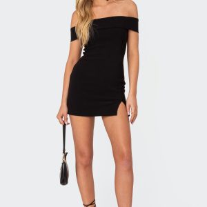 Effie Fold Over Mini Dress