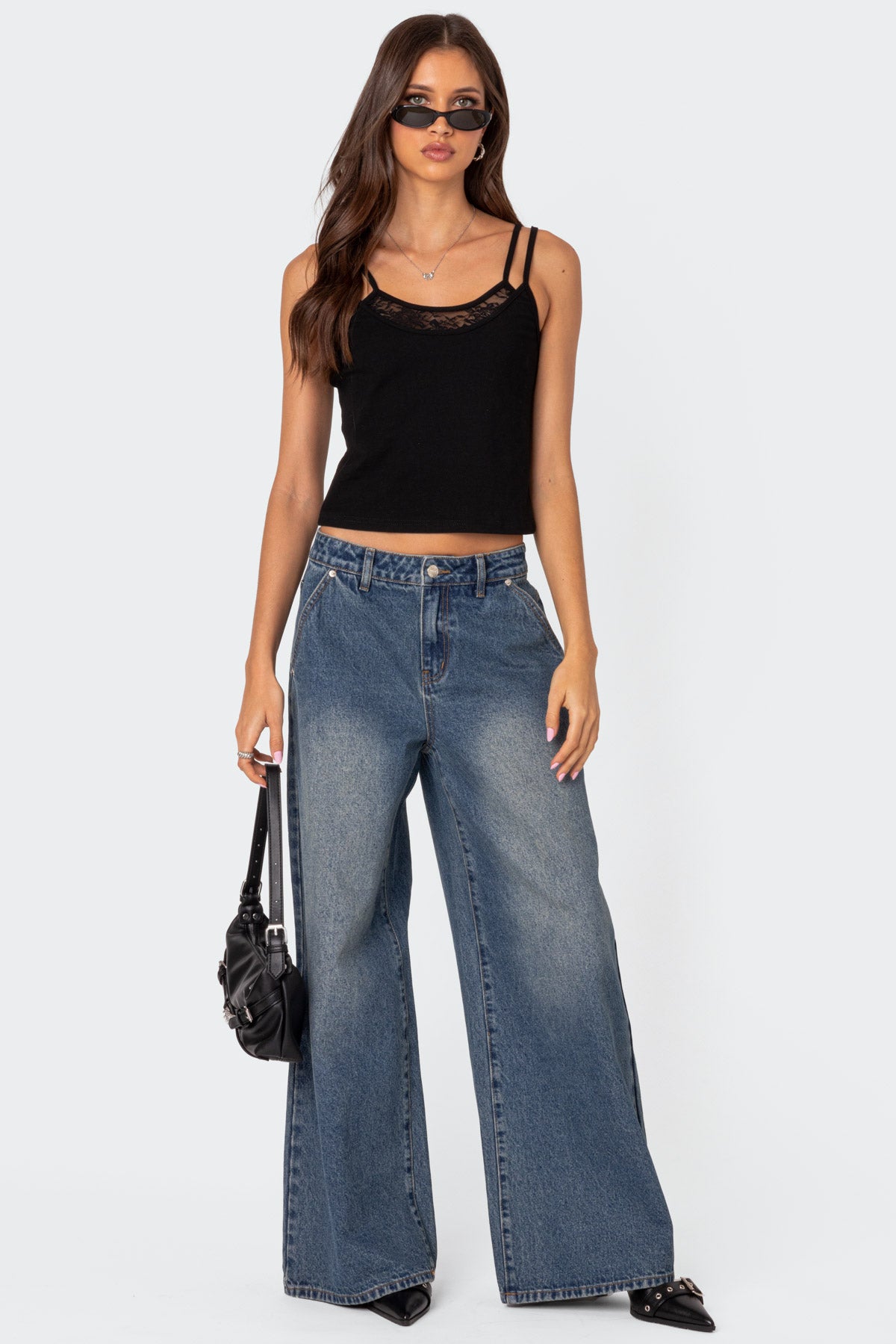 Carnation Lacey Layered Tank Top - Image 2