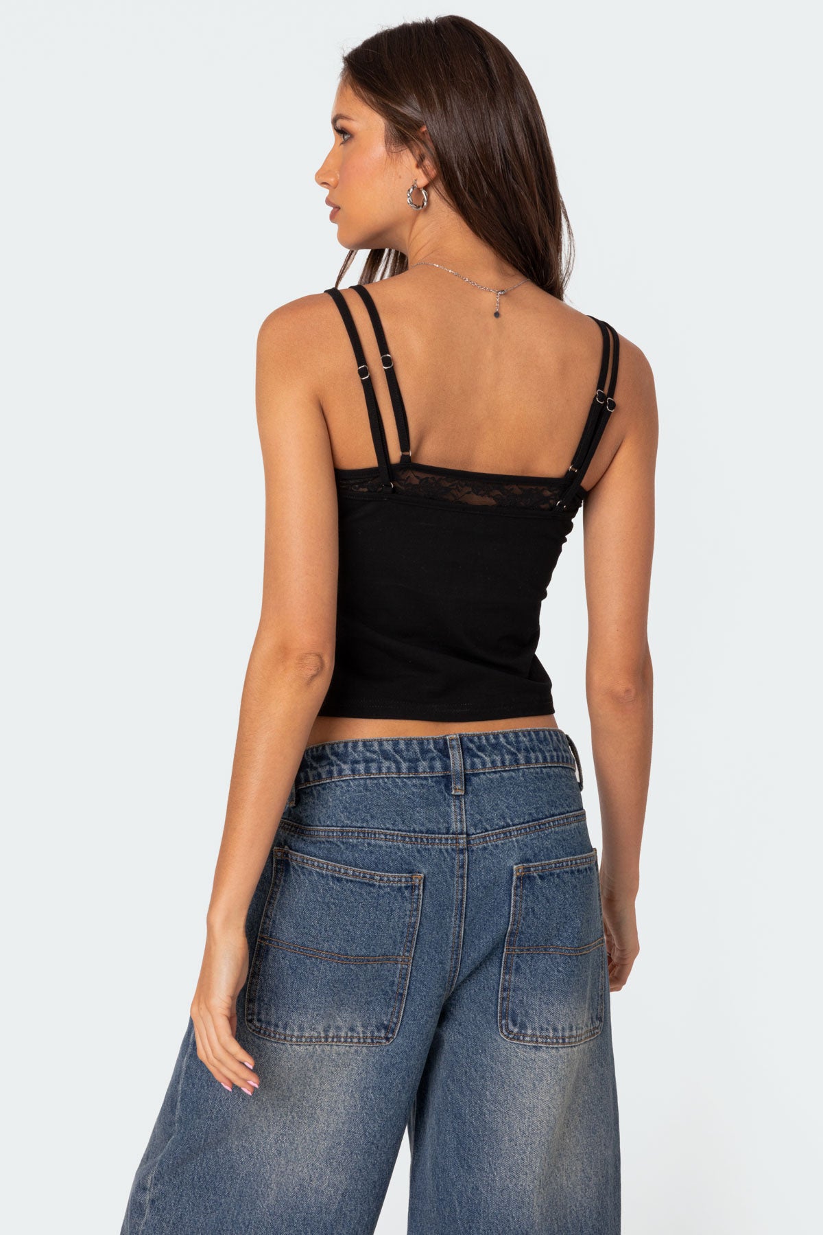 Carnation Lacey Layered Tank Top - Image 5