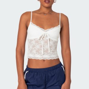 Cami Sheer Lace Tank Top