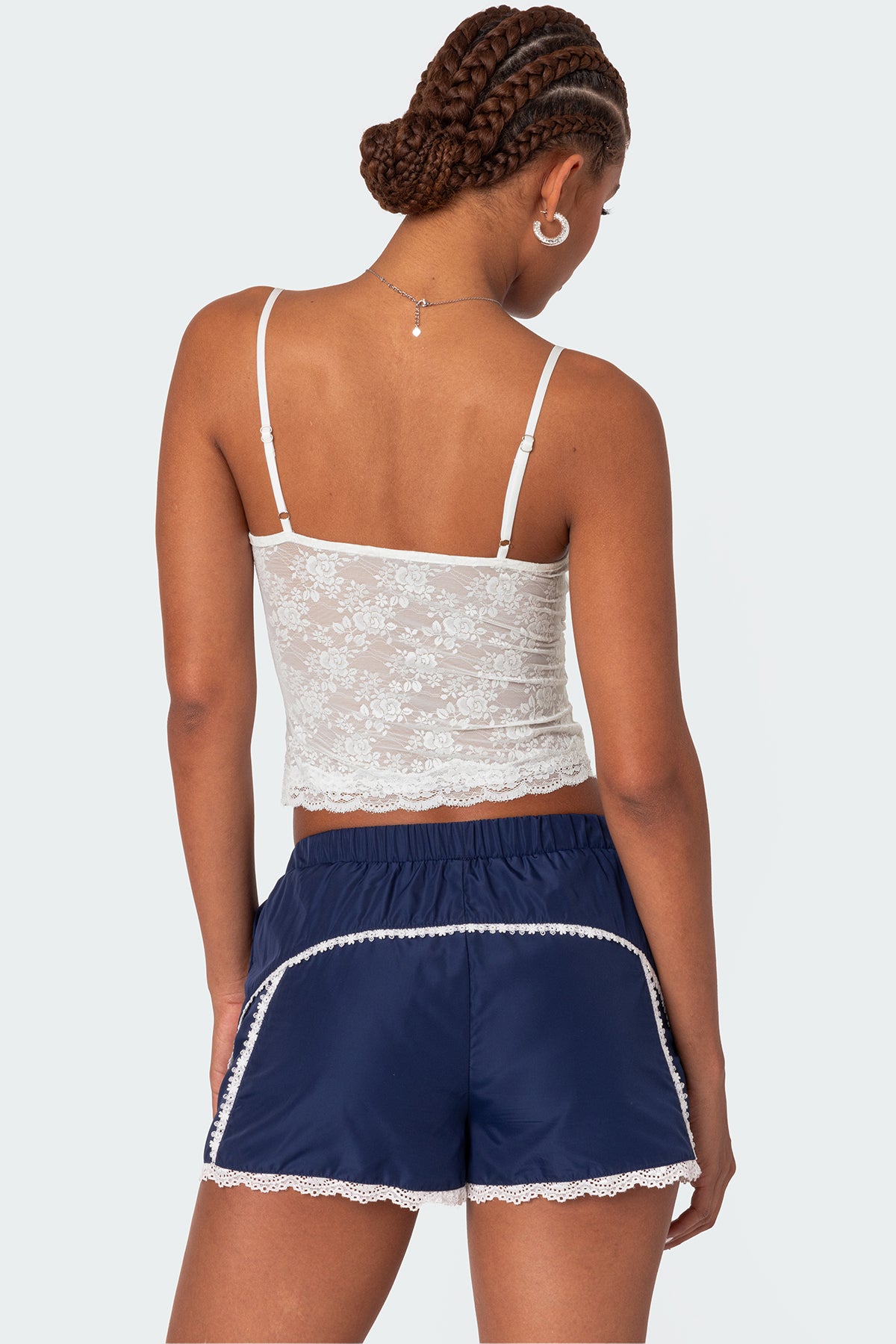 Cami Sheer Lace Tank Top - Image 4