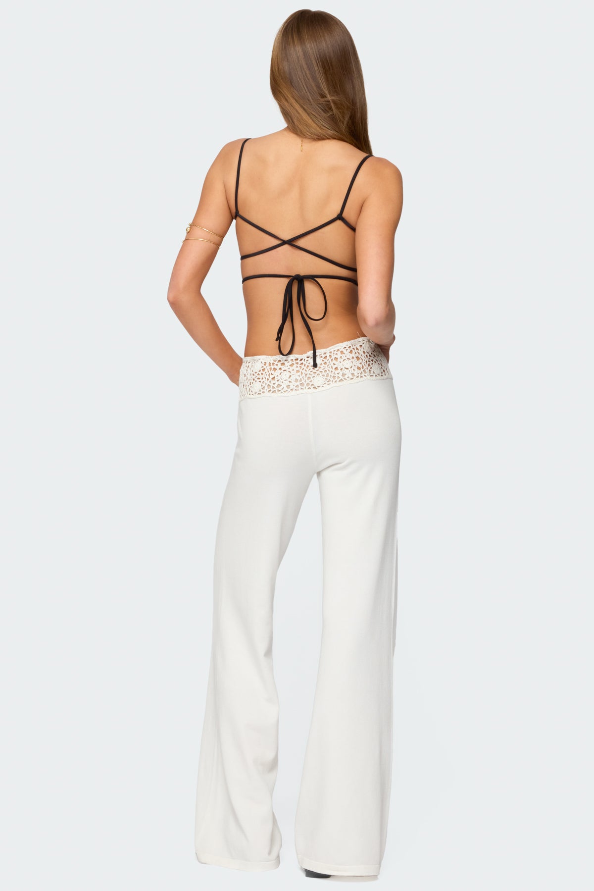 Kirsty Crochet Waist Knit Pants - Image 6