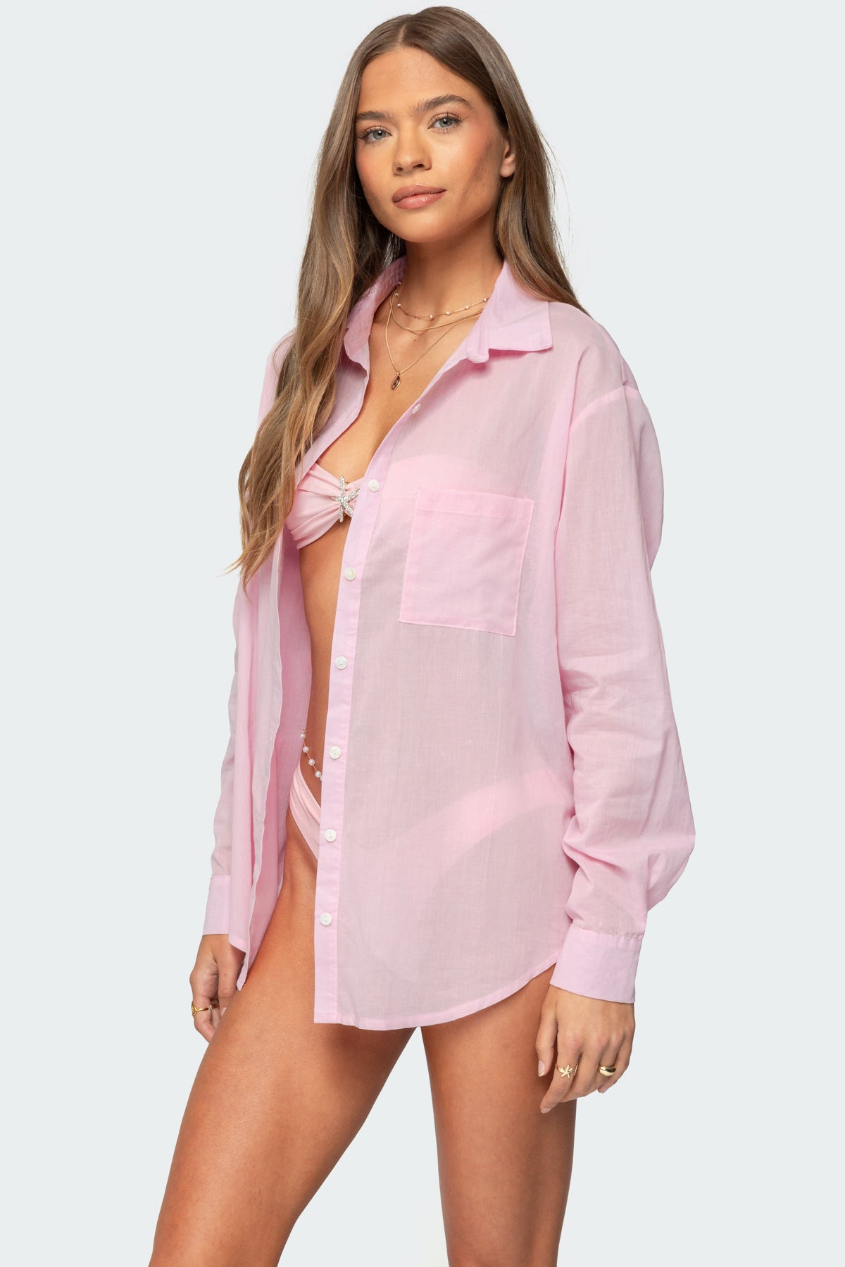 Kellen Oversized Cotton Button Up Shirt - Image 3