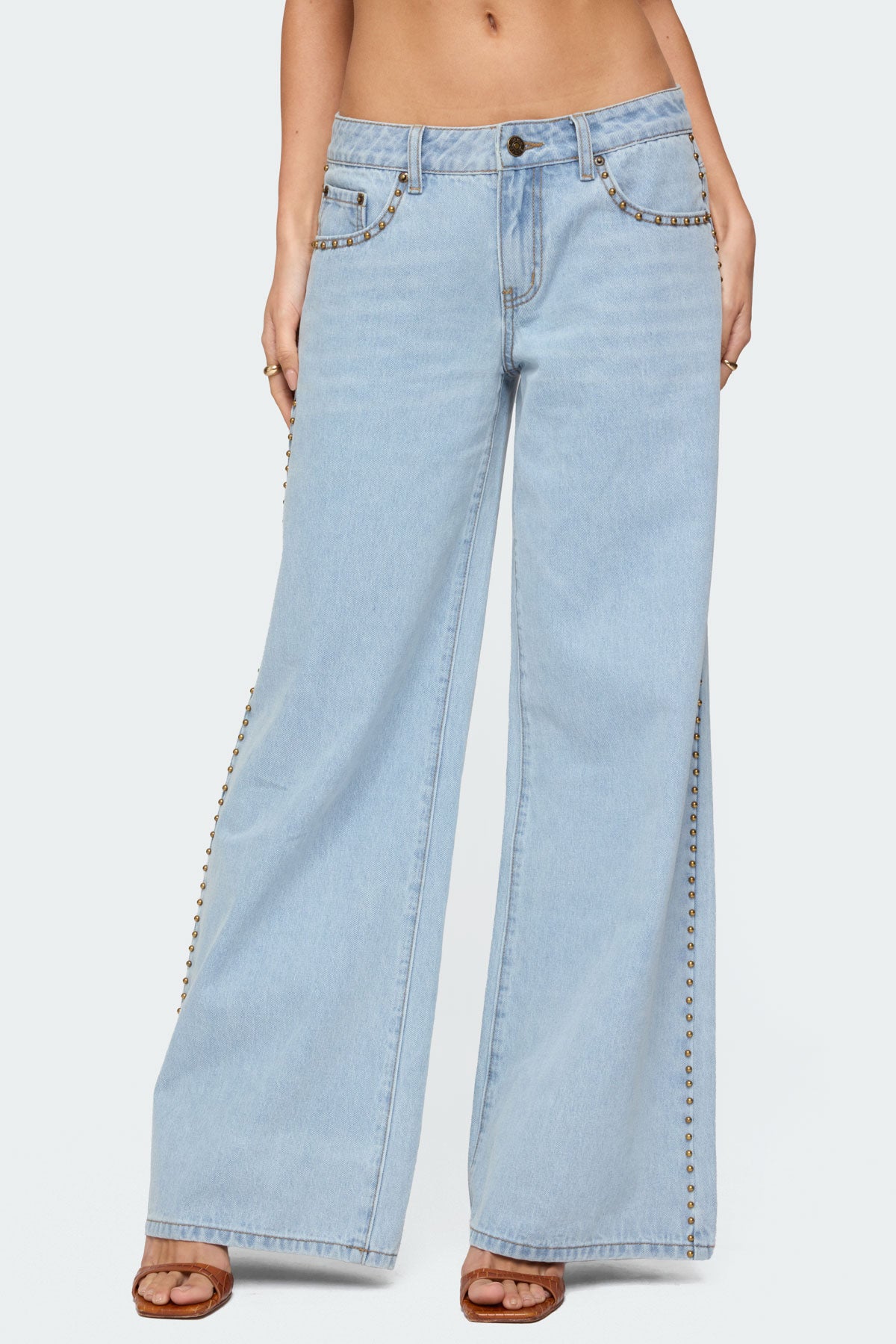 Stassie Studded Low Rise Jeans - Image 2