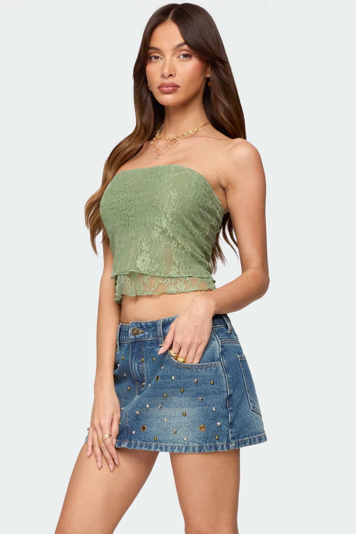 Liri Layered Lace Tube Top - Image 4