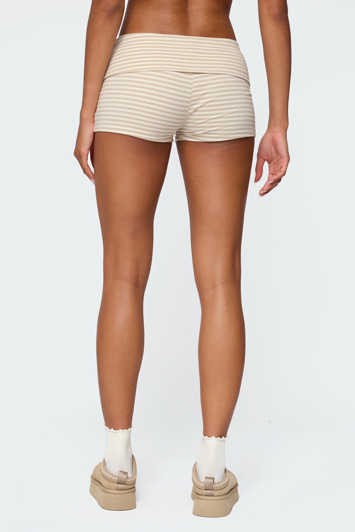 Kodi Striped Fold Over Shorts - Image 5