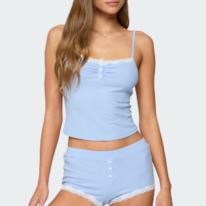 Olena Lacey Henley Tank Top