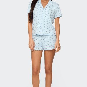 Camden Floral Pointelle Shorts