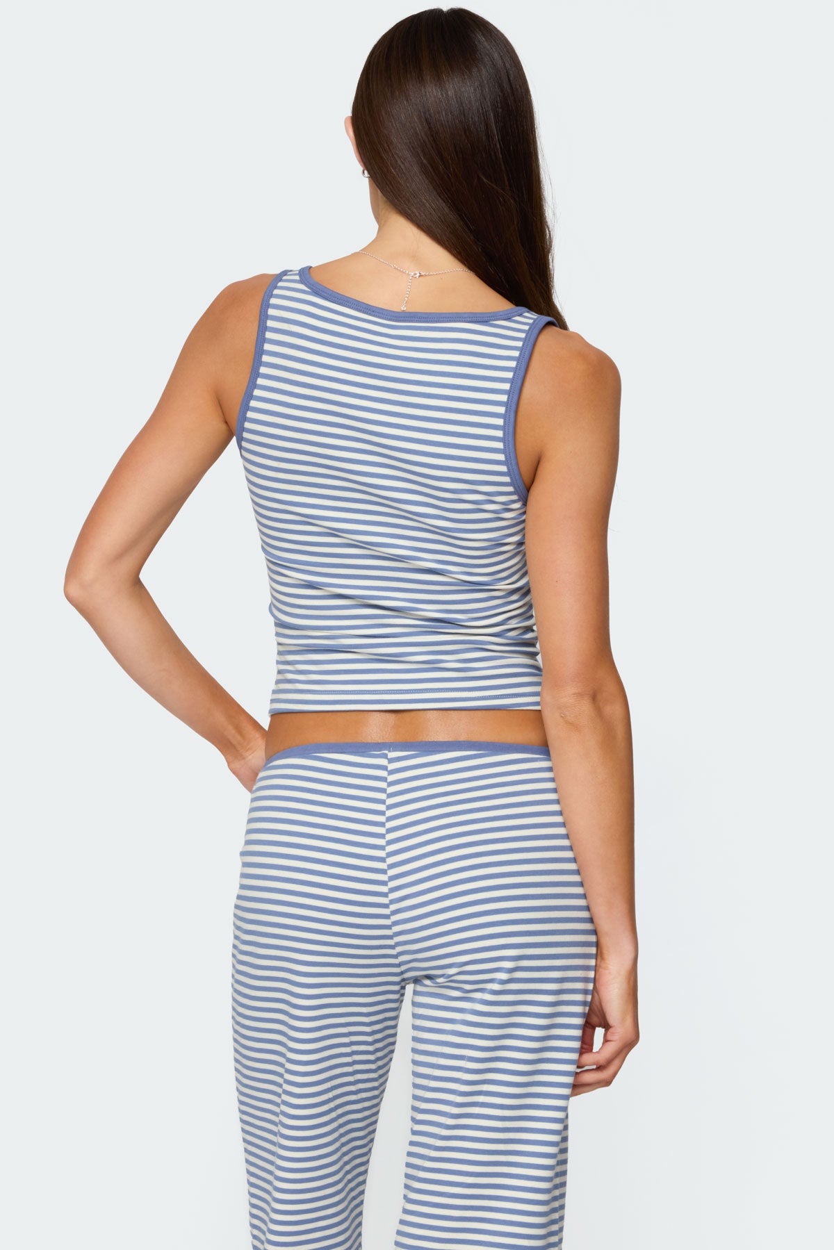 Monti Striped Henley Tank Top - Image 5