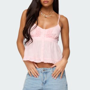 Halsey Ruffle Tank Top