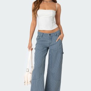 Striped Carpenter Jeans