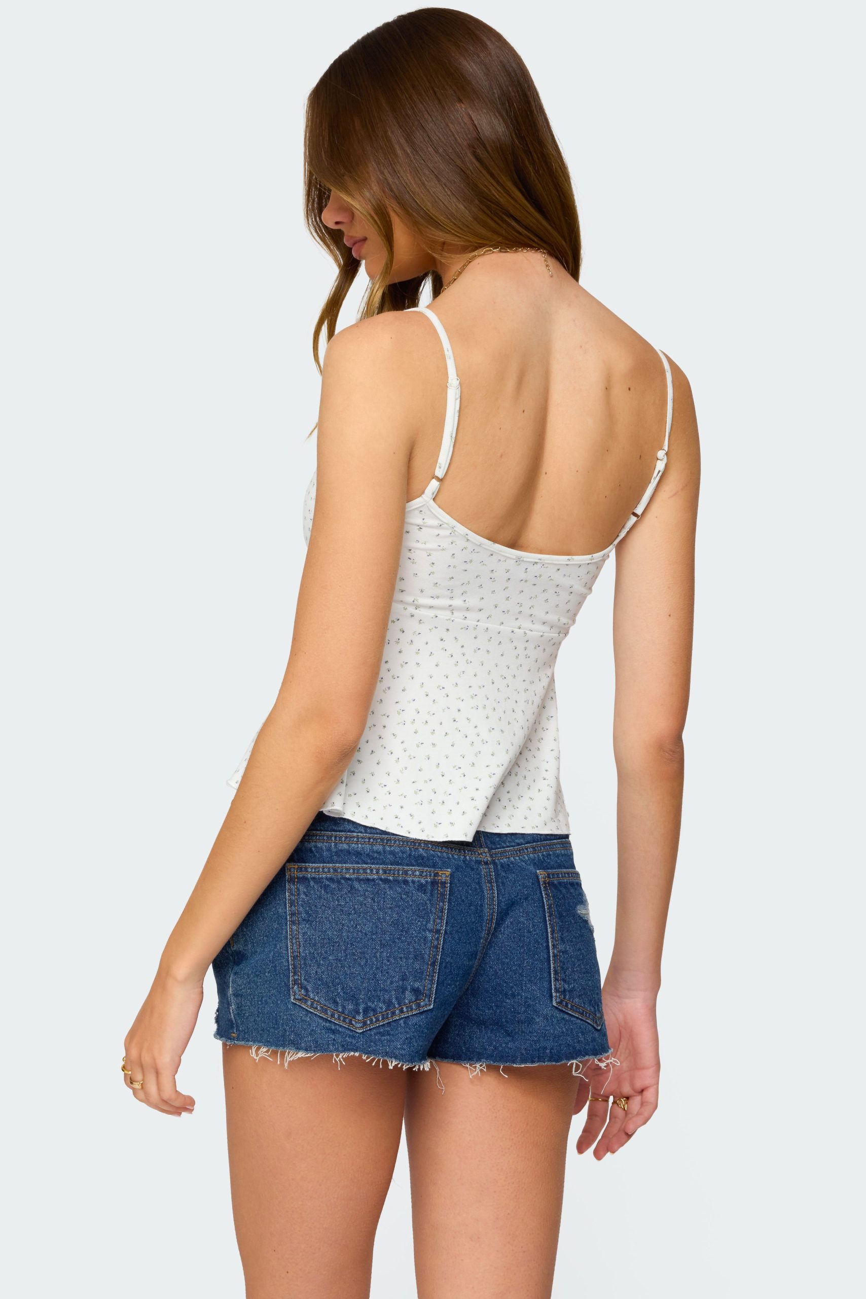 Kelli Floral Babydoll Tank Top - Image 5