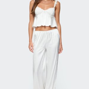 Izabella Satin Effect Pants