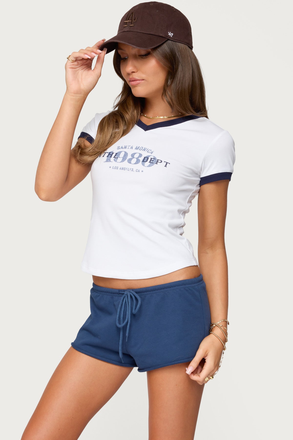 Santa Monica V Neck T Shirt - Image 3