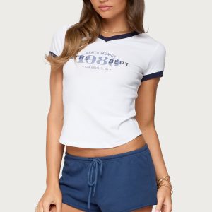 Santa Monica V Neck T Shirt