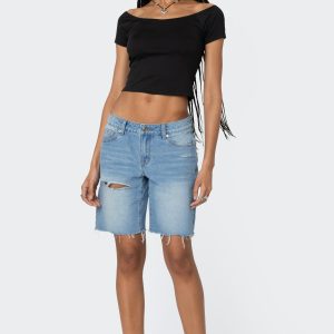 Riptide Denim Bermuda Shorts