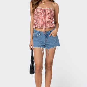 Fern Mid Rise Denim Shorts