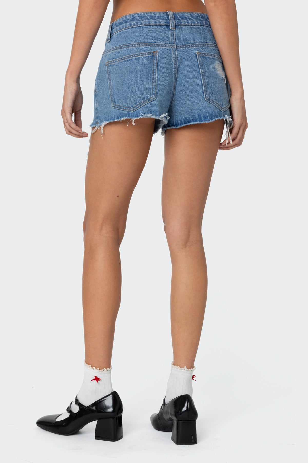 Fern Mid Rise Denim Shorts - Image 5
