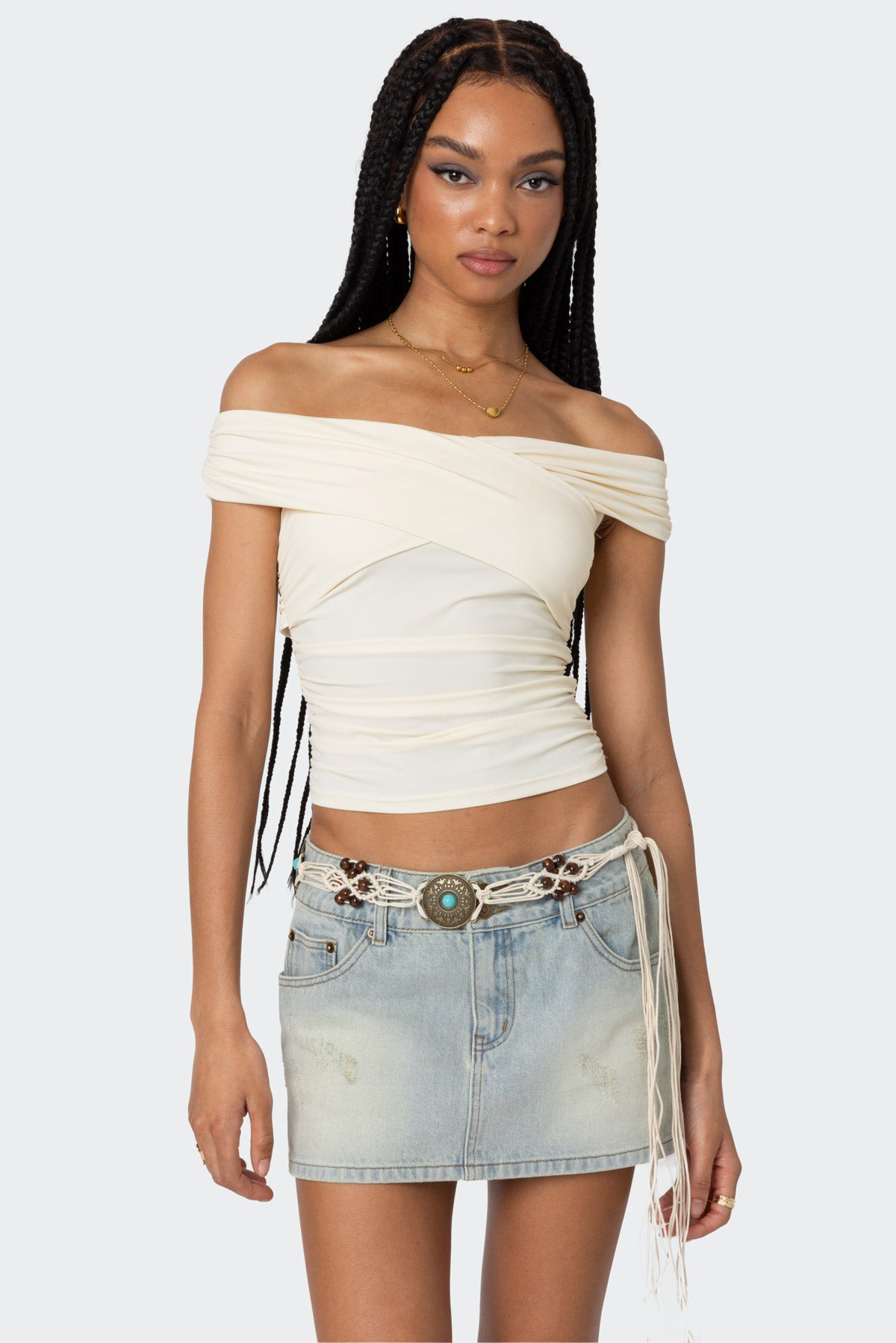 Crisscross Off Shoulder Top - Image 4