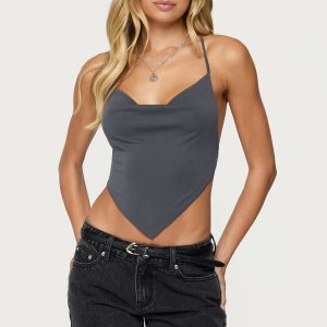 Tilla Backless Cowl Neck Top