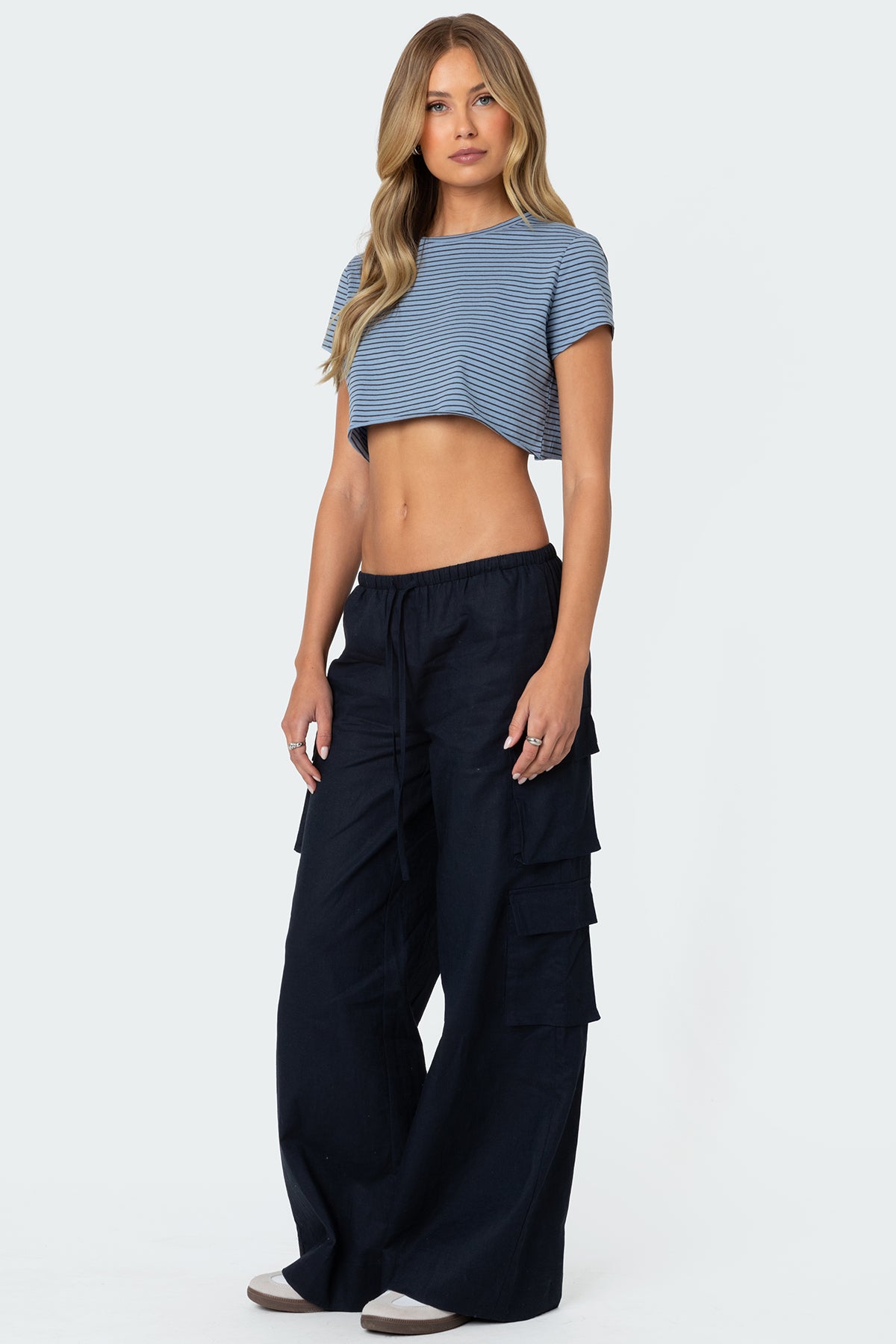 Stripey Cropped T Shirt - Image 3