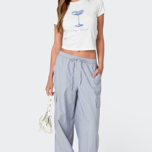 Phoenix Linen Look Cargo Pants