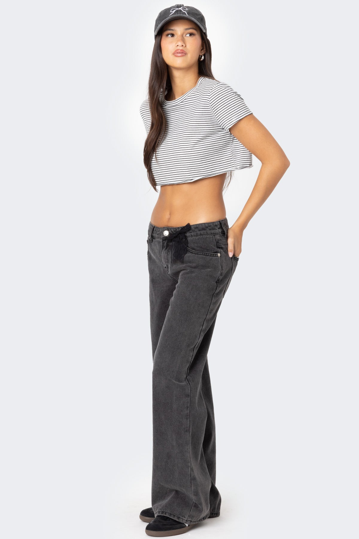 Stripey Cropped T Shirt - Image 5