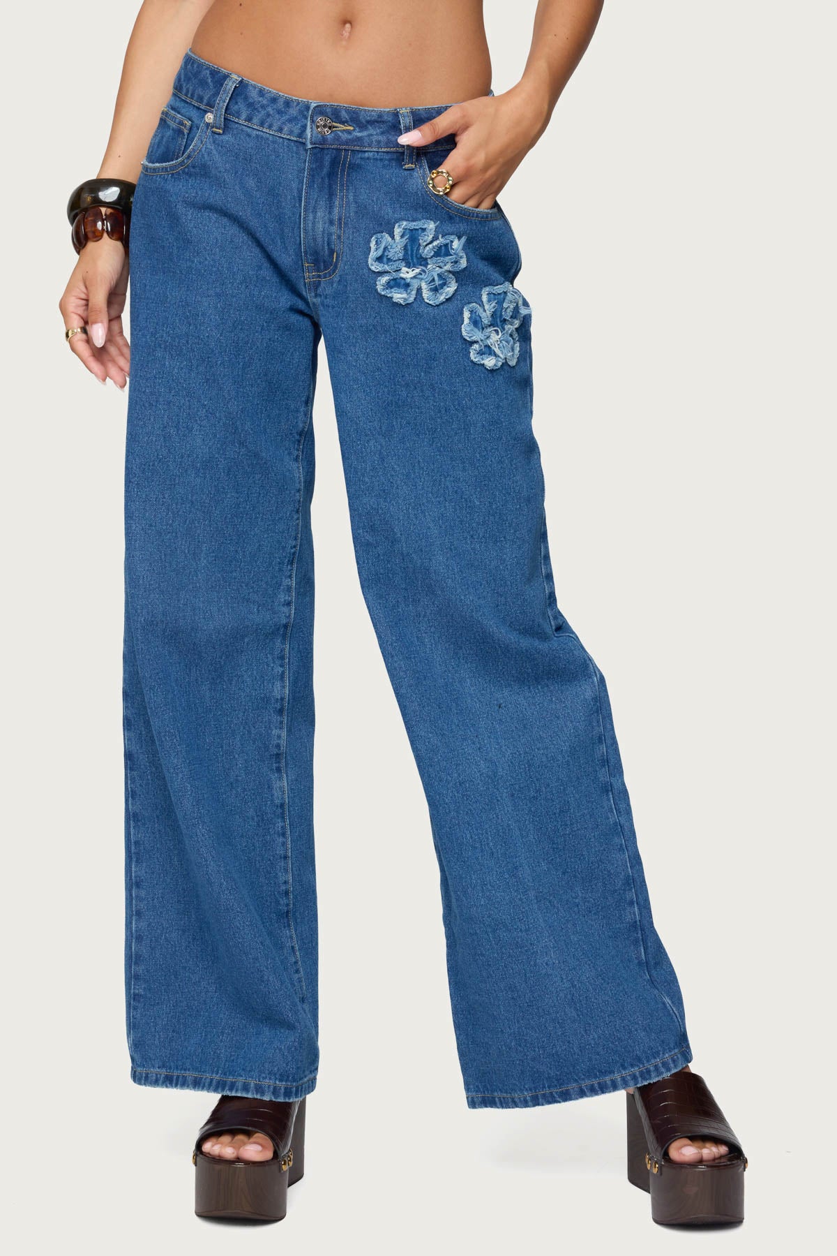 Flower Patch Low Rise Jeans - Image 2