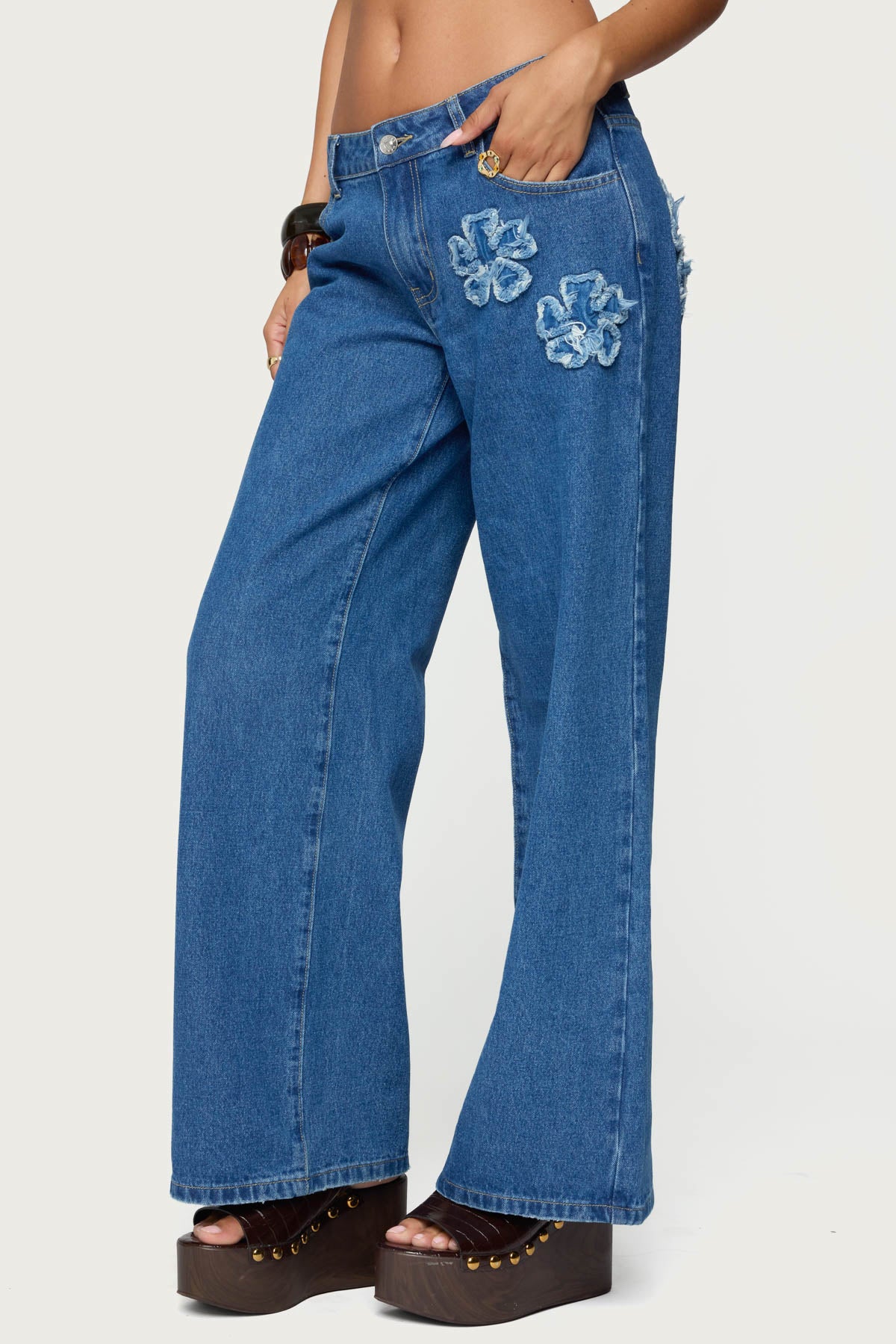 Flower Patch Low Rise Jeans - Image 3