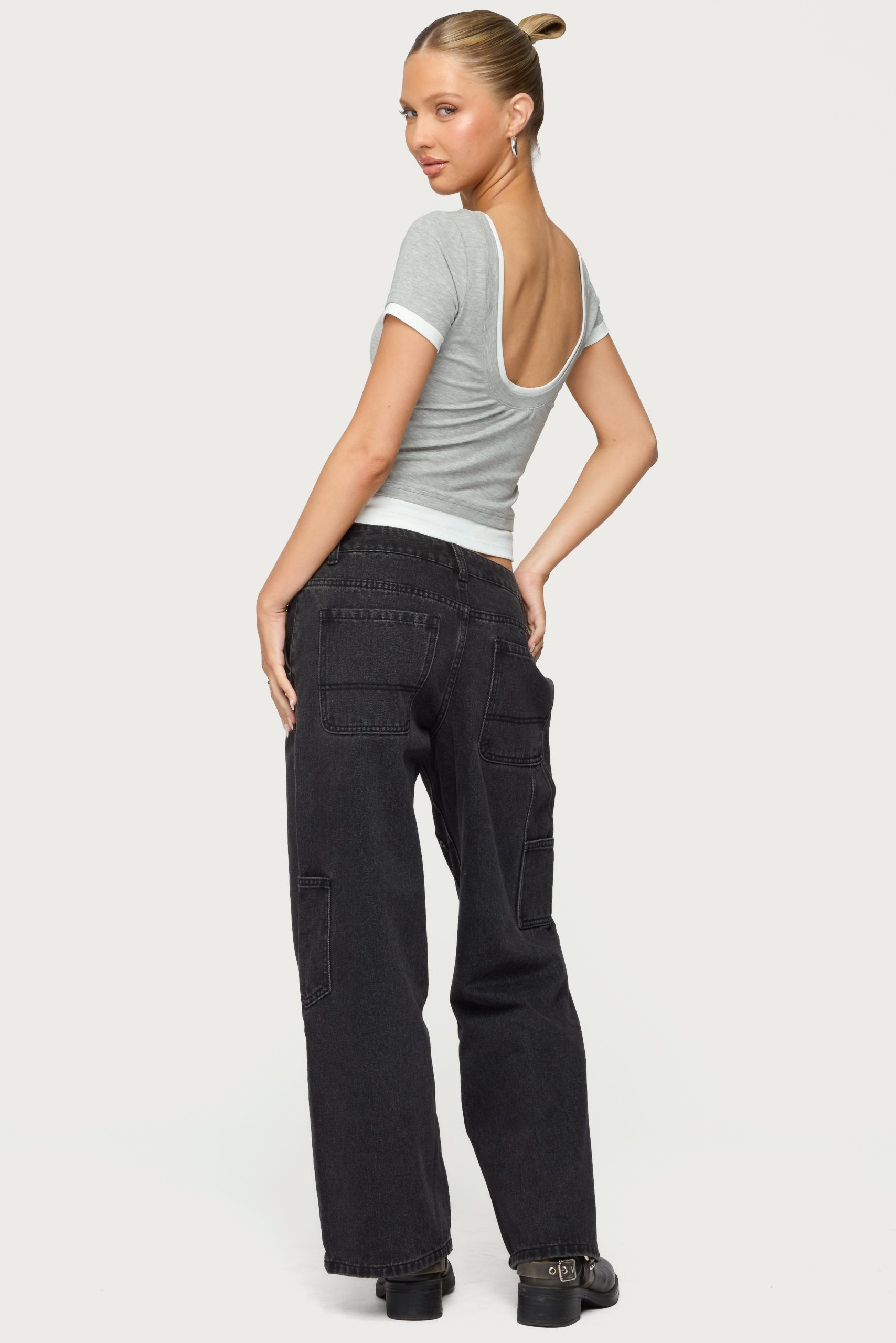 Julietta Contrast Layered T Shirt - Image 2