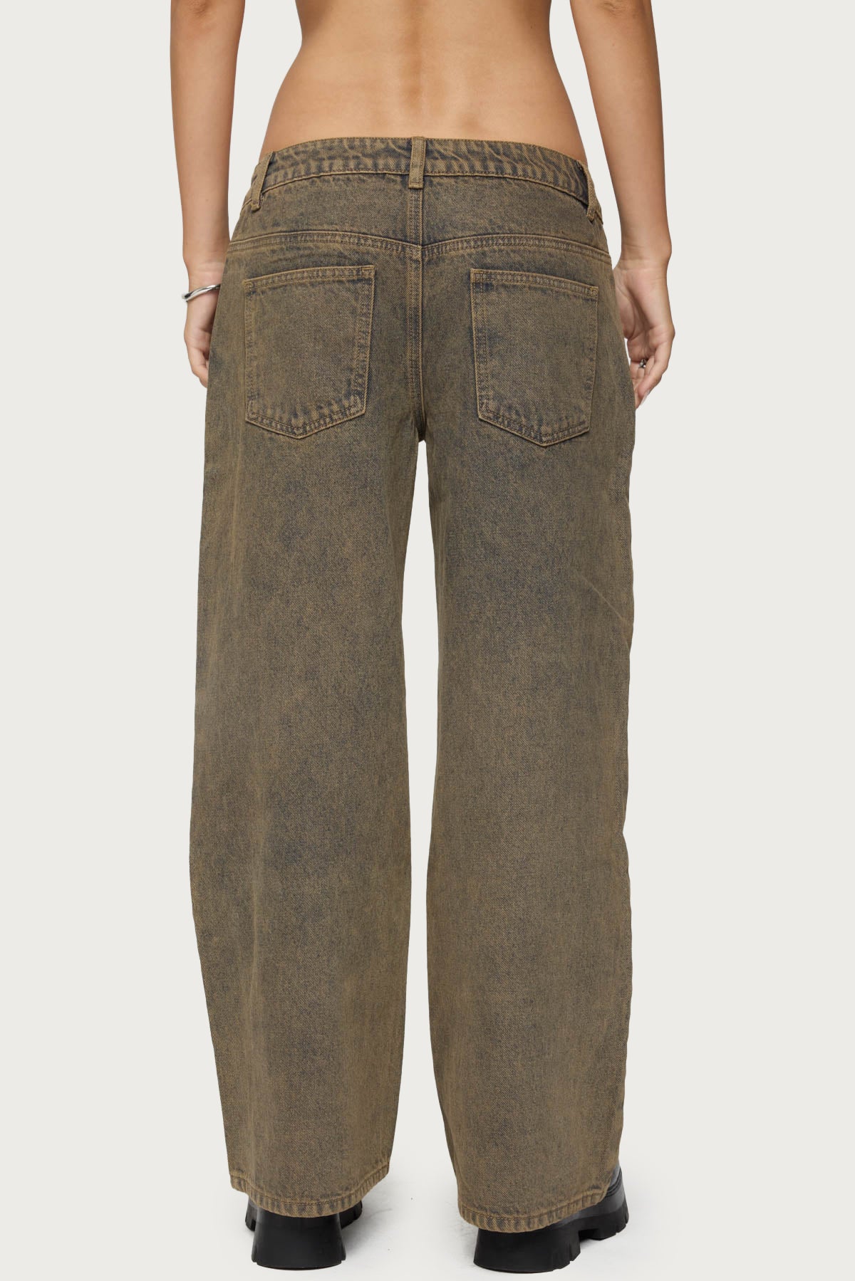 Petite Zahra Mud Wash Low Rise Jeans - Image 5