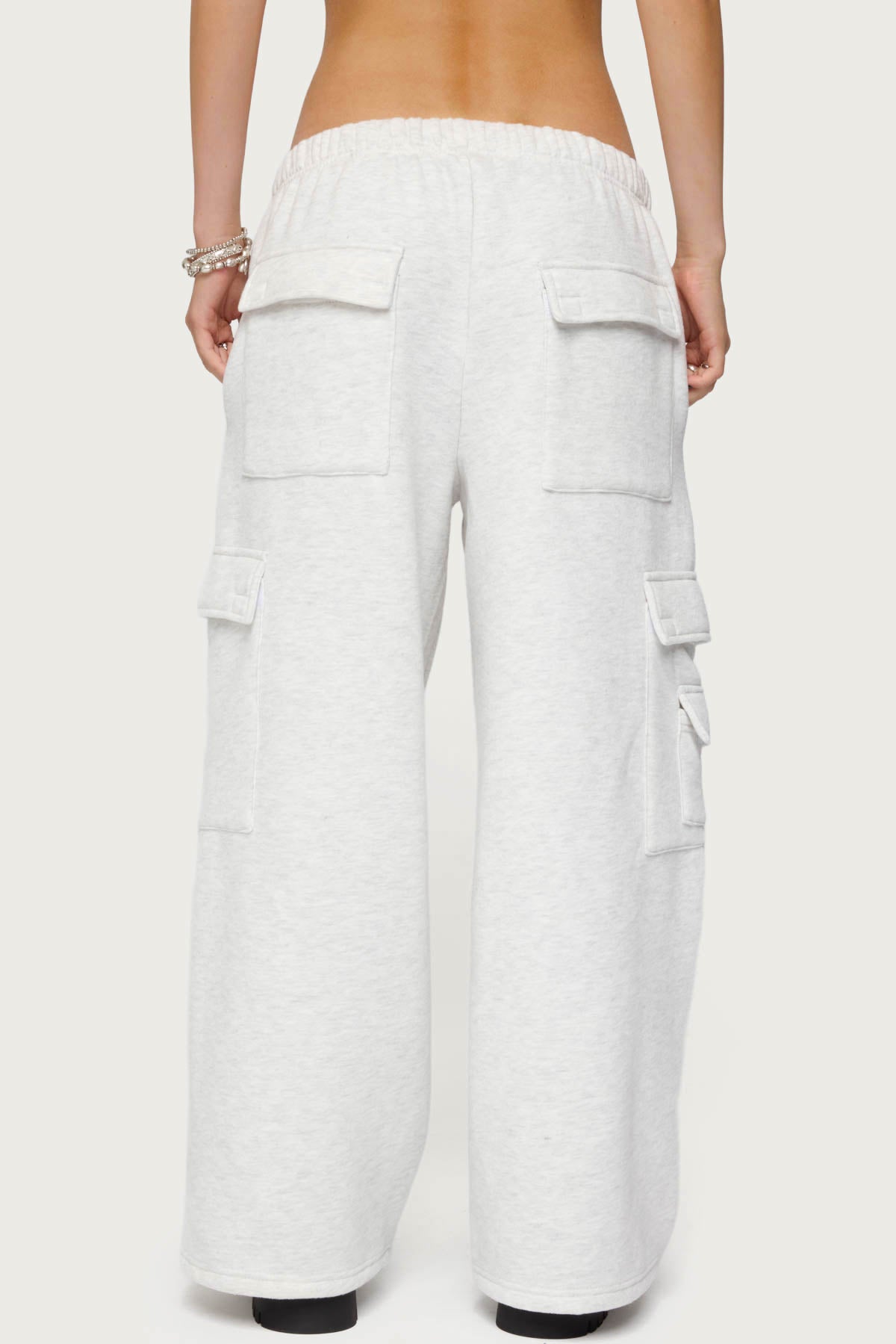 Petite Wide Leg Cargo Sweatpants - Image 5