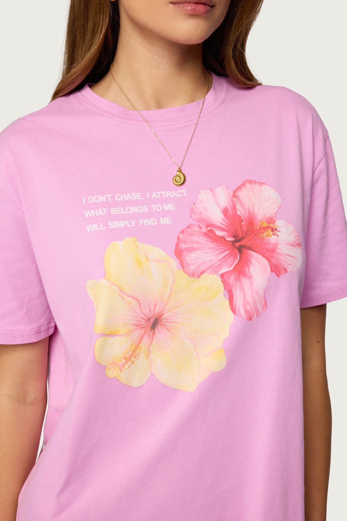 Fleur Hibiscus Graphic T Shirt - Image 7