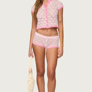 Elisa Open Knit Shorts