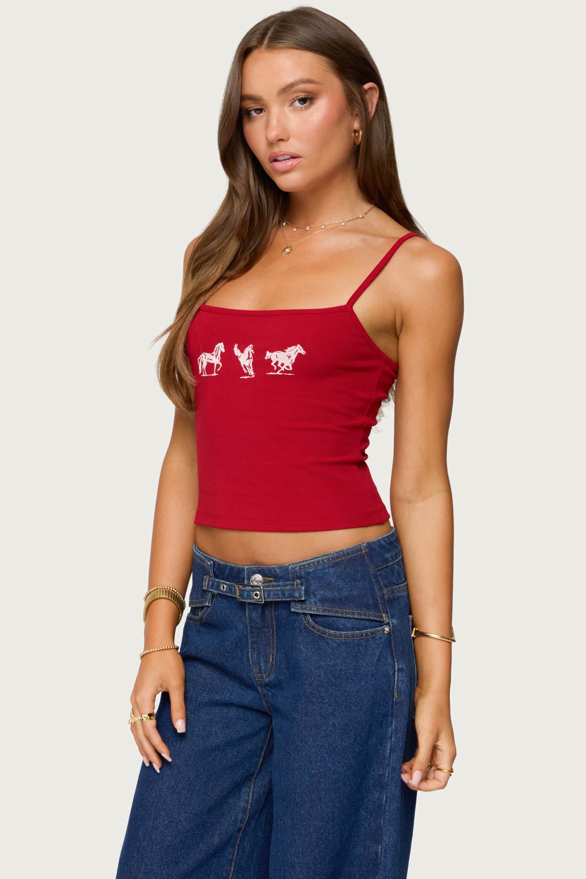 Wild Horses Graphic Tank Top - Image 3