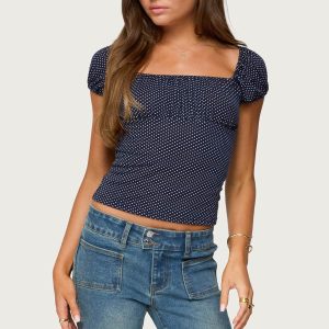 Stefania Polka Dot Top